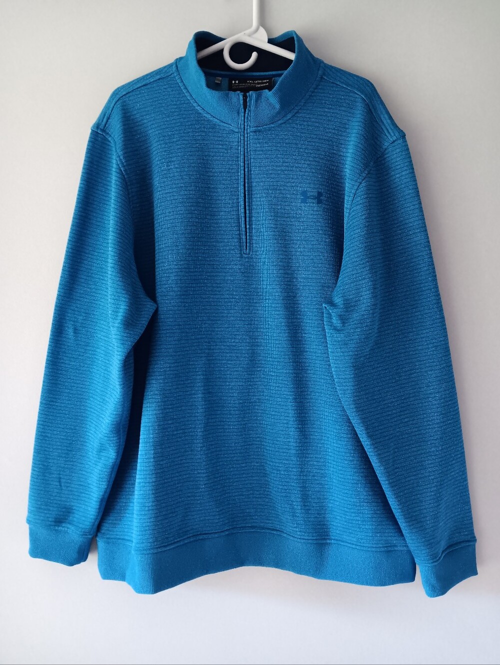 Under Armour Cold Gear Loose Quarter Zip Fleece Pullover Blue Extra Extra XXL